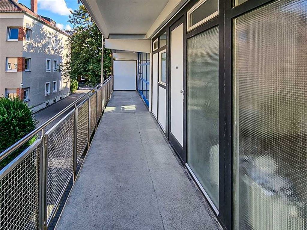 Zugang über Laubengang