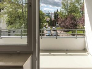 Blick vom Wohnzimmer