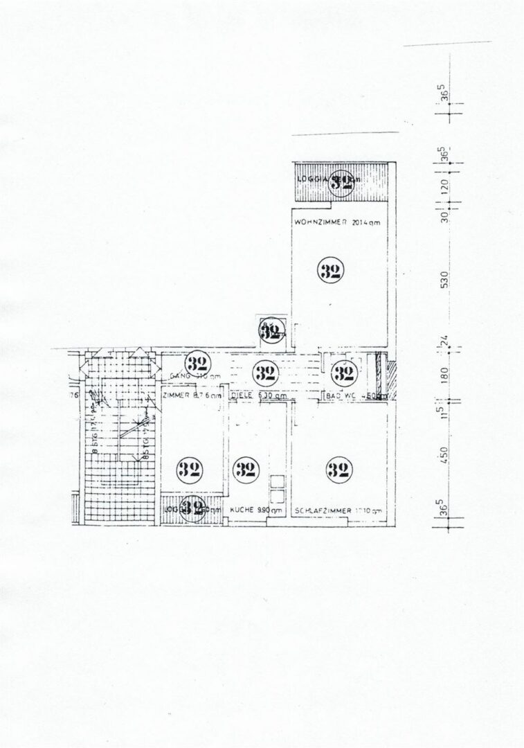 Grundriss Wohnung 32