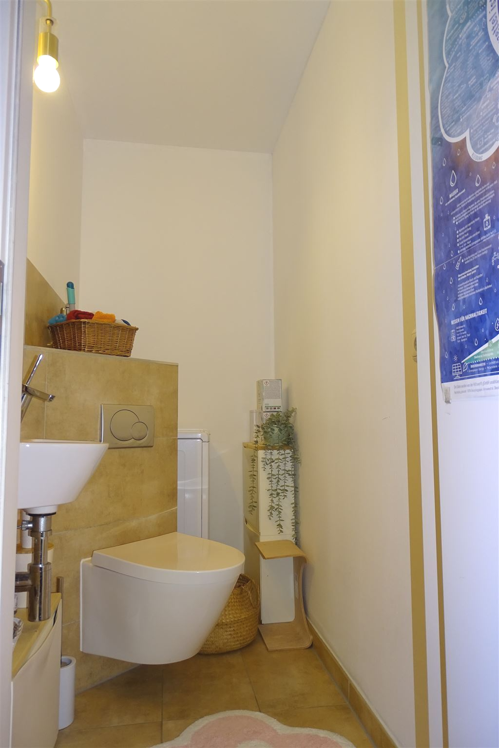 WM-Anschluß hinter WC