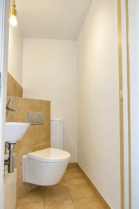 WM-Anschluß hinter WC