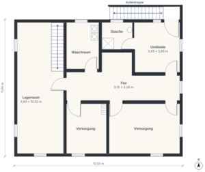 Grundriss-Untergeschoss - ca. 125 m²