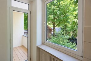 Zugang zur Loggia von Küche