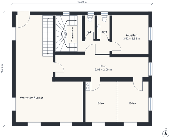 Grundriss-Erdgeschoss - ca. 125 m²